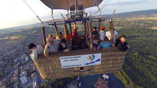 Balatoni hőlégballonozás a Keszthelyi-öböl felett 5