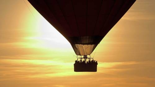 Balatoni hőlégballonozás a Keszthelyi-öböl felett 8