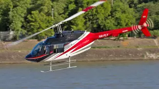 Nappali helikopterezés Budapest felett 4 utas részére BELL-206-tal