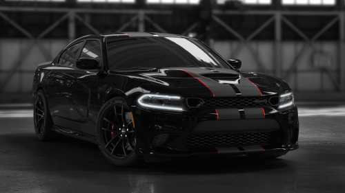 500 LE-ős Dodge Charger Bee-vel utcai vezetés 1