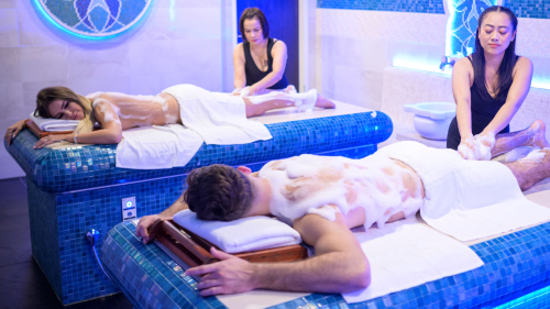 Páros hamam spa és thai masszázs gyümölcstál bekészítéssel 1