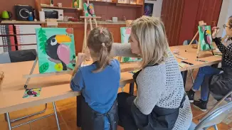 Élmény a festés Anyával Budapesten