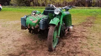 Eredeti Dnepr-K650 oldalkocsis harci motor vezetés Gyálon