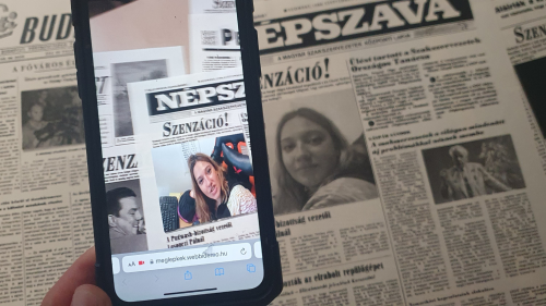 Születésnapi újság videós köszöntővel/elindul a videó a cikkre nézve 3