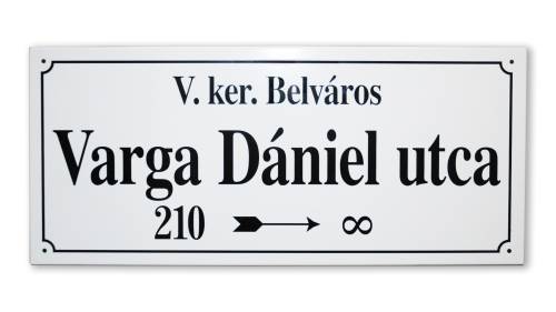 Születésnapi utcanév tábla 2 munkanap alatt 6