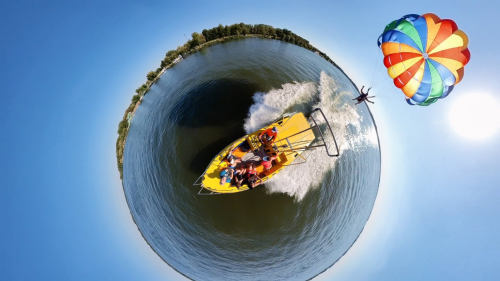 Víziejtőernyőzés a Tisza tavon 9